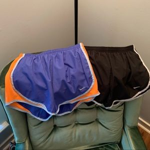 2 Pairs - Nike Lined Dri-Fit Running Shorts - Excellent Condition - Size S
